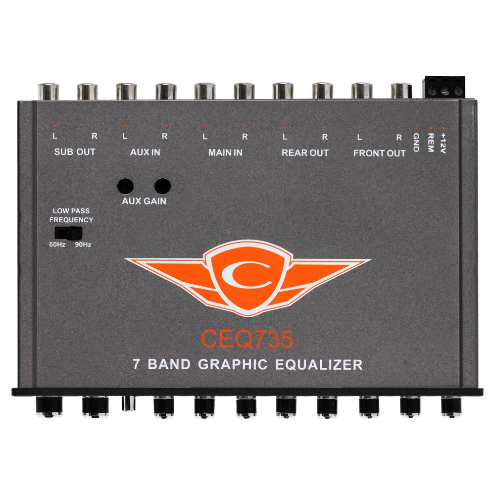 Cadence CEQ735 7-Band Car Audio Signal Processor Equalizer
