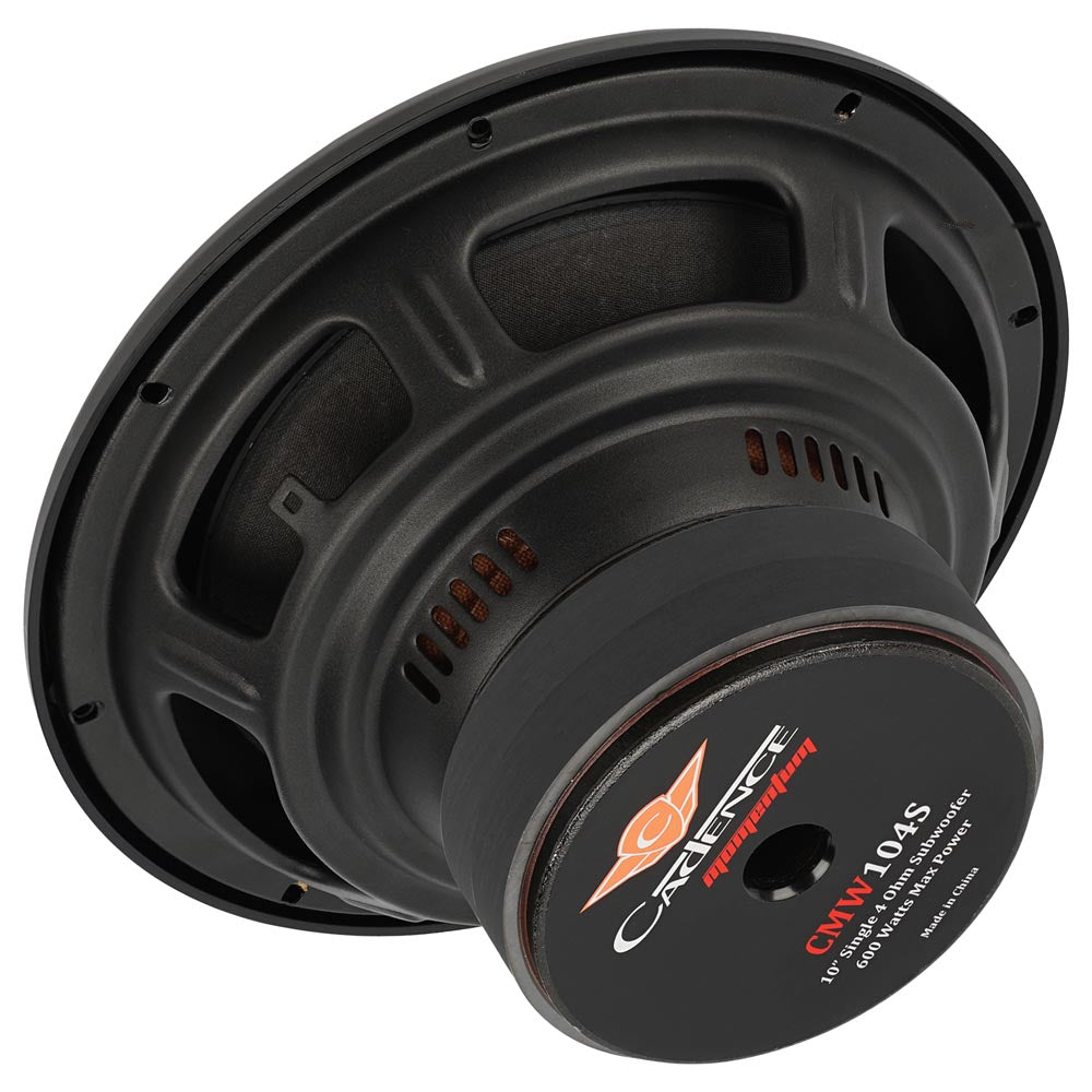 Cadence CMW104S 10" 700W Subwoofer for Car Audio