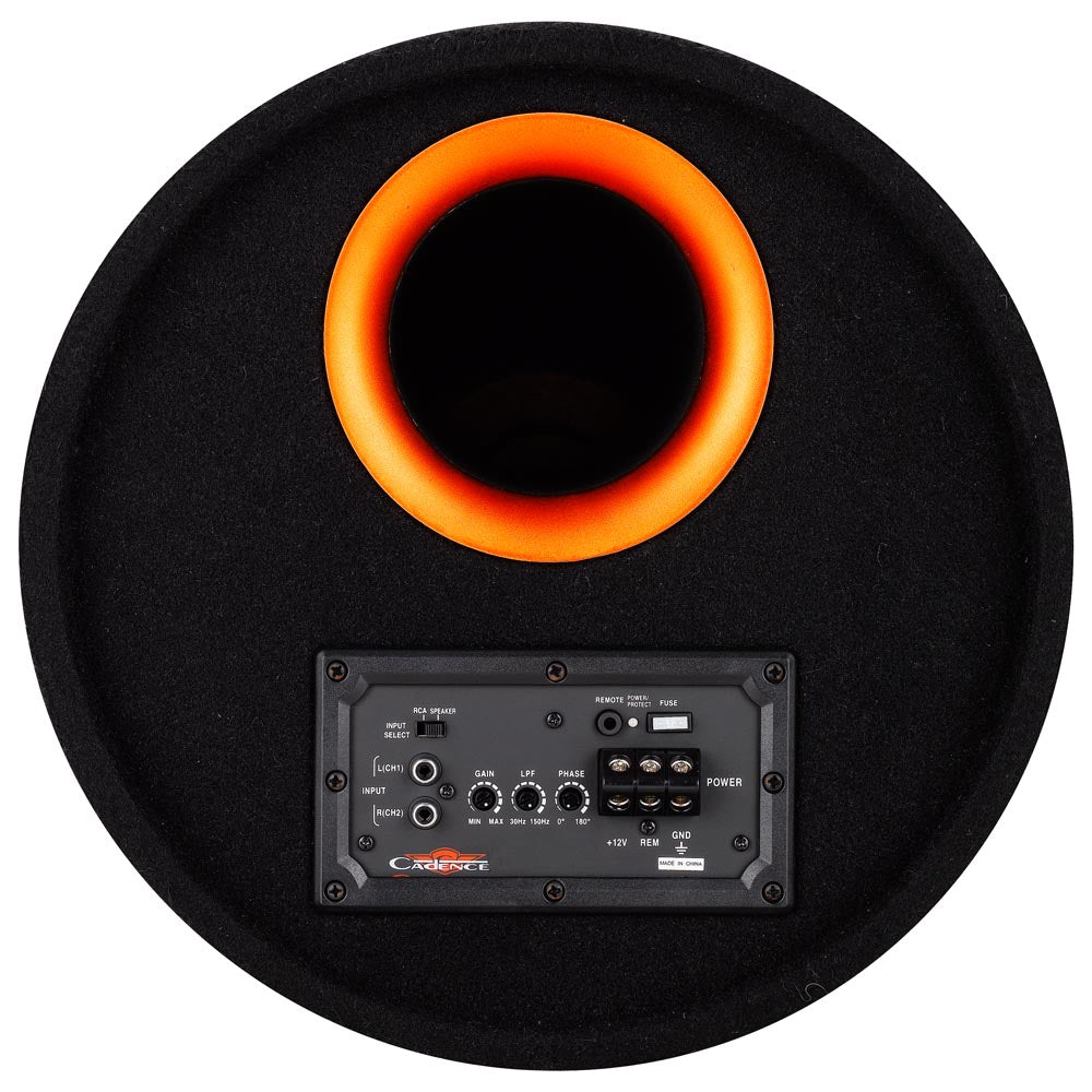 Cadence TUBE12VA 12" Active Ported Car Subwoofer Enclosure